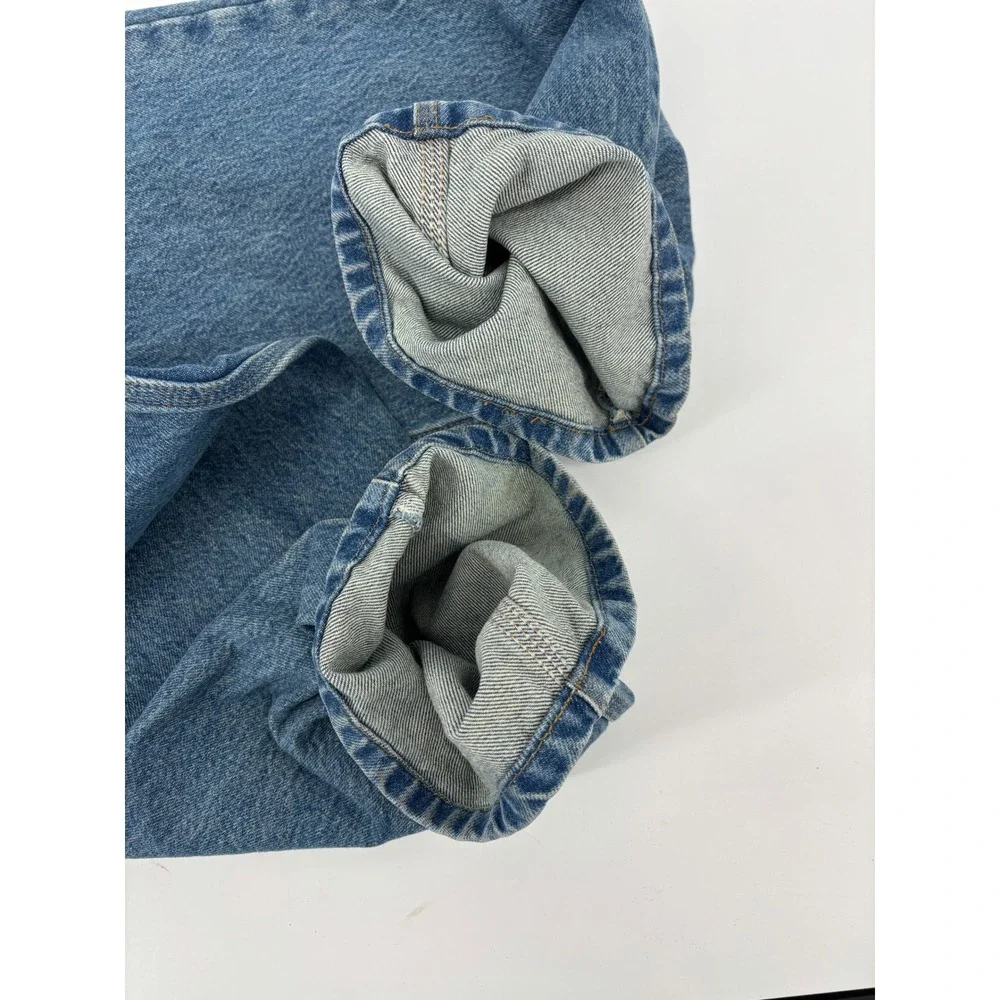 Carhartt B460 LVB Relaxed Fit Jeans Mens 42x30 Blue Denim Straight Leg Workwear